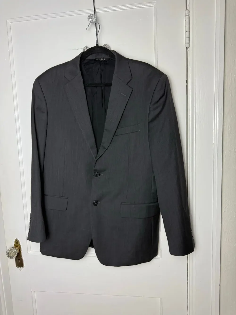 Jos. A. Bank Traveler's Collection Gray Blazer Suit Jacket 2 Button Wool 42 R